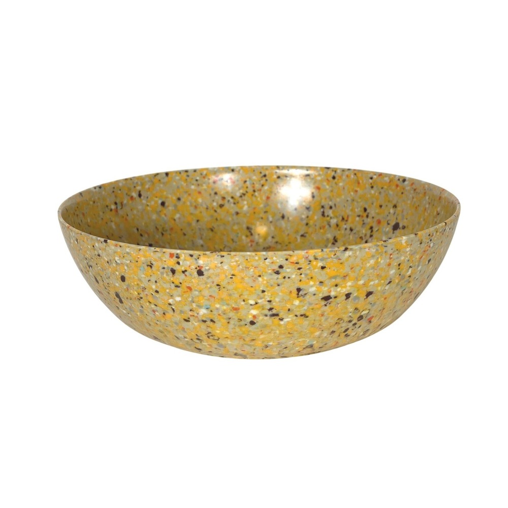 Vintage Melmac Dinnerware Serving Bowl Gold Confetti‎ Rare Retro
